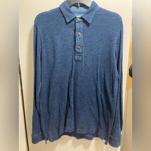 Faherty Indigo Long sleeve collared shirt
